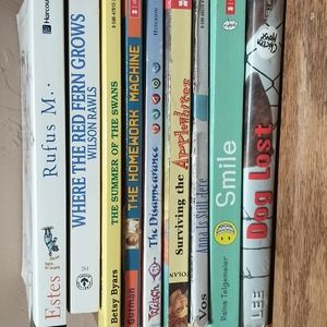 Set of 9 Paperback and Hardcover Books: Grades 3-7, Ages 9-12